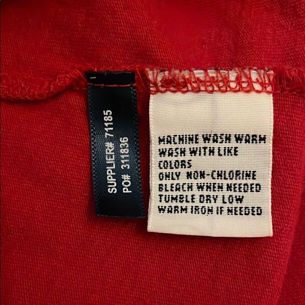 Polo Ralph Lauren Red Long Sleeve T-Shirt Mens Size XXL Cotton Preppy Casual - Picture 9 of 9